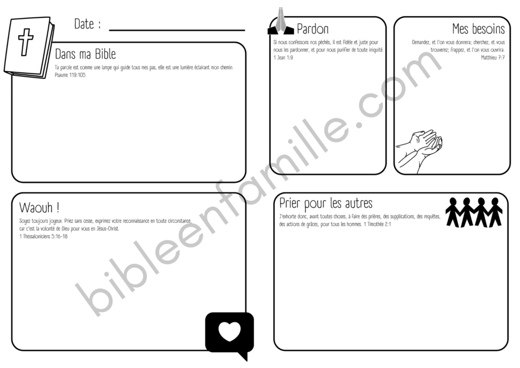 Avec toi, chaque jour: Carnet de prières – Bible en famille – Campus
